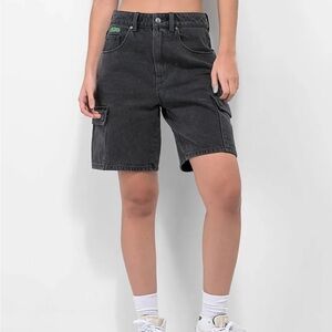 Empyre Tori Loose Fit Coal Cargo Shorts